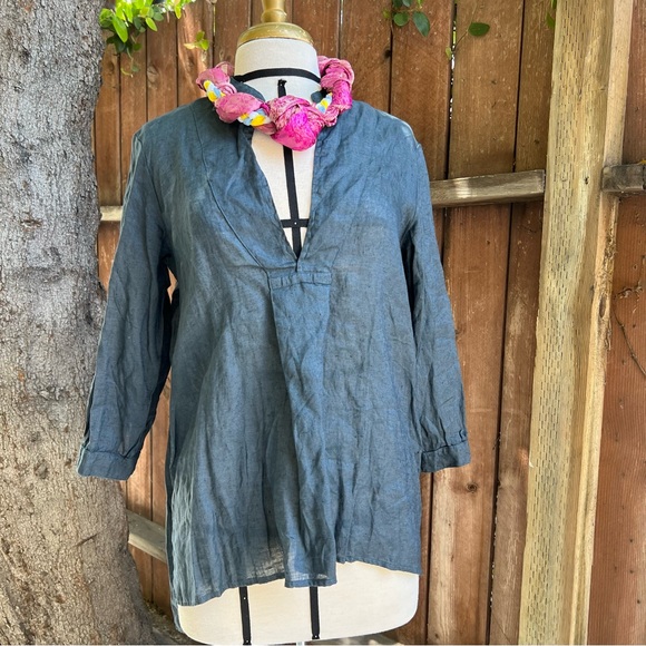 NWT CP Shades Linen Dakota Pullover Top - Size Small - Picture 1 of 6